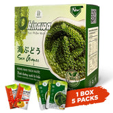NAMISO front packaging of Okinawa sea grapes showing product and benefits