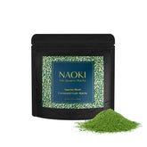 Naoki Matcha front packaging showing brand and 50g size for fresh ceremonial matcha