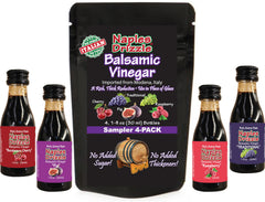 Naples Drizzle front packaging showing four 1 oz bottles, perfect travel-sized gift