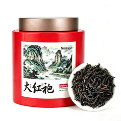 NASLAPH front packaging showing premium Da Hong Pao branding and weight