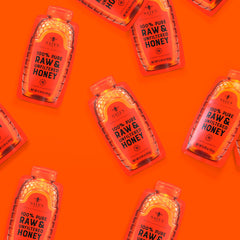 Nate's Honey miniature packet close-up highlighting tear-top for mess-free drizzle