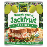 Native Forest front can showing product branding and organic seal, easy pantry staple benefit