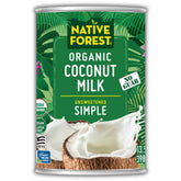 Native Forest front can showing label and organic benefit