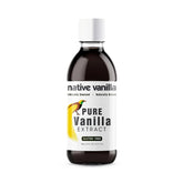 Native Vanilla front label on 8oz bottle showing pure extract benefit