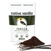 Native Vanilla front packaging showing jar and clean labeling and shelf appeal
