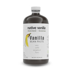 Native Vanilla front jar showing label and size for clear identification and trust