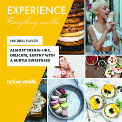 Native Vanilla pod close-up texture highlighting rich oils and flexibility