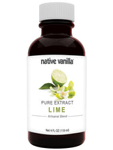 Native Vanilla front bottle showing bright lime extract for consistent flavor