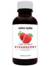 Native Vanilla bottle front view showing clear 4 fl oz extract for consistent flavor