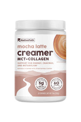NativePath creamer front packaging showing product and serving count benefit