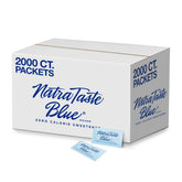 NatraTaste Blue front packaging showing 2000-count supply and calorie-free benefit