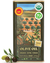 NaturaleBio front bottle label showing D.O.P. origin and premium quality