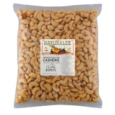 Naturalee cashews front packaging showing 2 lb bag and label benefits