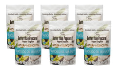 Nature Nate's front packaging showing popped sorghum and net weight for easy identification