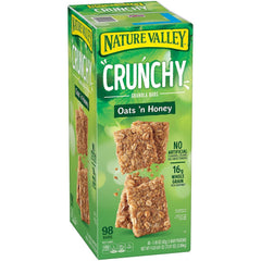 Nature Valley front box with individually wrapped pouches for convenient on-the-go snacking