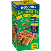 Nature Valley front packaging showing variety pack and quantity benefit
