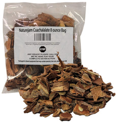 Naturejam front packaging showing 8 ounce bag and natural bark benefits