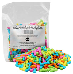 Naturejam front packaging showing 8oz bag and playful novelty pieces for parties