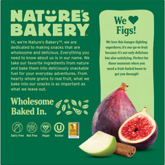 Nature's Bakery ingredient label close-up highlighting real fruit contents