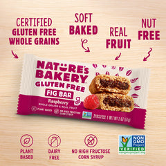 Nature's Bakery crust and grain texture detail showing soft-baked gluten-free grains