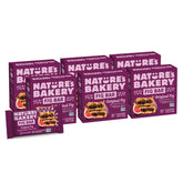 Nature's Bakery front packaging showing 36 twin-pack bundle and product branding, convenient pantry storage
