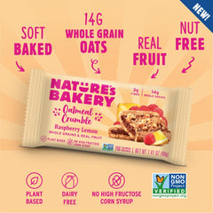 Nature's Bakery cross-section showing real raspberry lemon filling and flavor