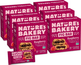 Nature's Bakery front box showing raspberry fig bars and convenience benefits