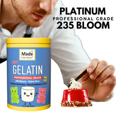 Nature's Diet gelatin blooming in water demonstrating easy prep and reliability