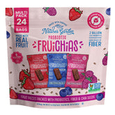 Nature's Garden front packaging of FRUiCHiAS 24-pack showing variety and convenience