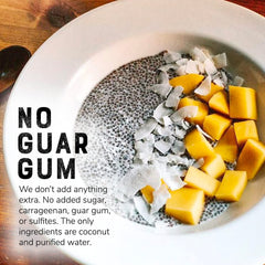 Nature's Greatest Foods pouring into bowl for cooking, enhancing dish creaminess