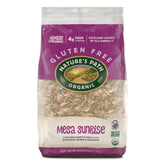 Nature's Path front packaging showing six 26.4 oz bags and product label benefits