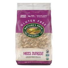 Nature's Path front packaging showing six 26.4 oz bags and product label benefits