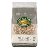 Nature's Path front packaging showing organic millet rice flakes and product name
