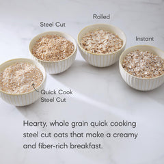 Nature's Path overnight oats bowl demonstrating easy grab-and-go meal