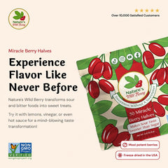 Nature's Wild Berry texture detail of sliced deseeded berry emphasizing freshness retention