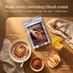 Naturevibe Botanicals one-pound bag beside a ruler showing size and scale convenience