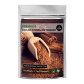 Naturevibe Botanicals front packaging of Ceylon cinnamon showing clean branding and weight