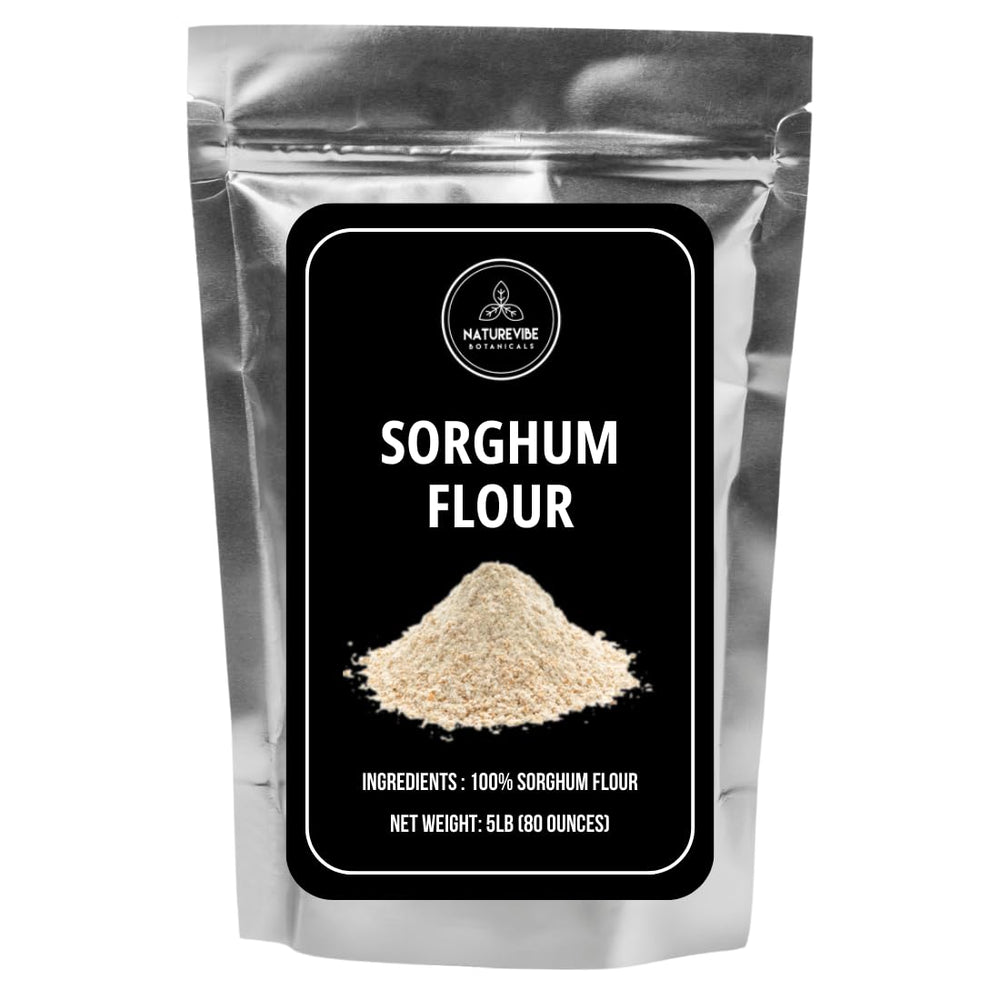 Naturevibe Botanicals front packaging showing 5 lb pouch and benefits
