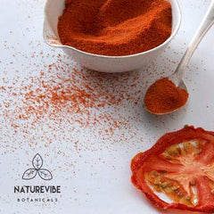 Naturevibe Botanicals fine tomato powder texture for easy mixing