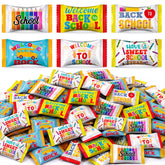 Naucoos front packaging showing 300-count bulk bag and school graphics, ready for events