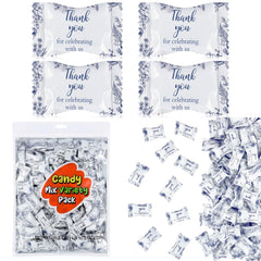 Naucoos front packaging showing blue floral design and elegant wedding look