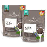 Navitas Organics front packaging showing two 16 oz bags and clear product view benefit: shelf-stable supply