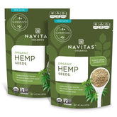 Navitas Organics front packaging showing 8 oz bag and two-pack benefit