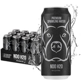 NDO H2O 12-pack front view showing clean packaging and recyclable benefit