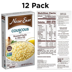 Near East close-up of toasted pearled couscous texture highlighting quick-cook quality