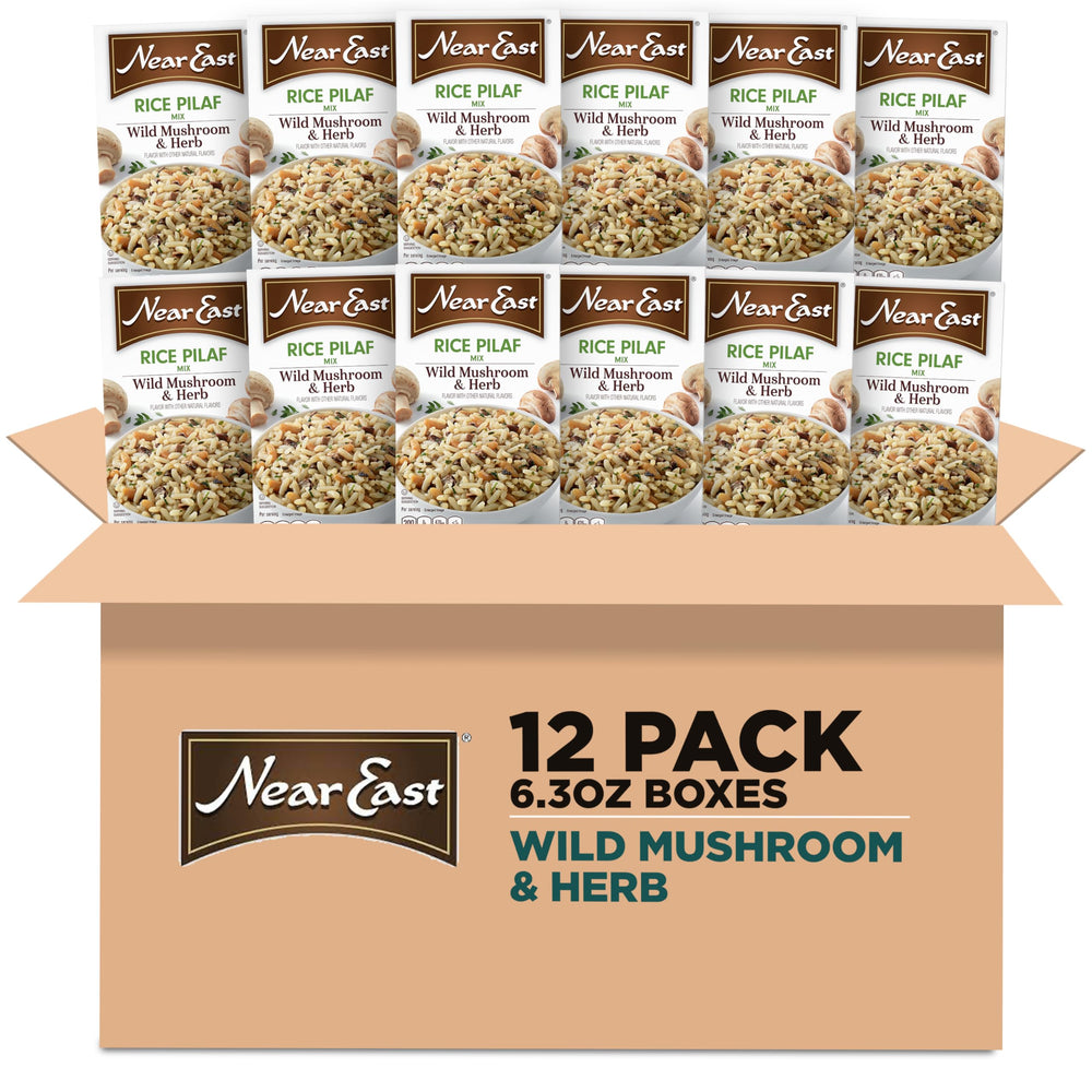 Near East front packaging showing pilaf box and branding for pantry convenience