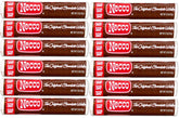 Necco front packaging showing 12 chocolate wafer rolls, easy gifting