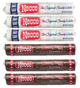 Necco front packaging showing six-roll variety pack and brand