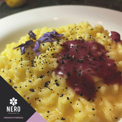 NERO FERMENTO sprinkled on roasted vegetables, adds savory depth and finish