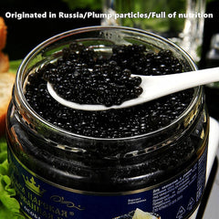 NERSQELX caviar on blini demonstrating elegant pairing and presentation